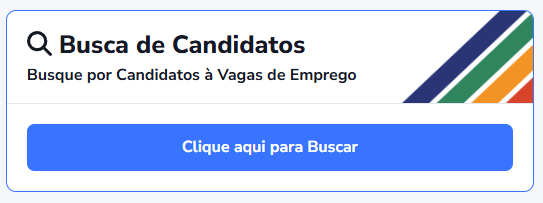 Painel de atalho para busca de candidatos